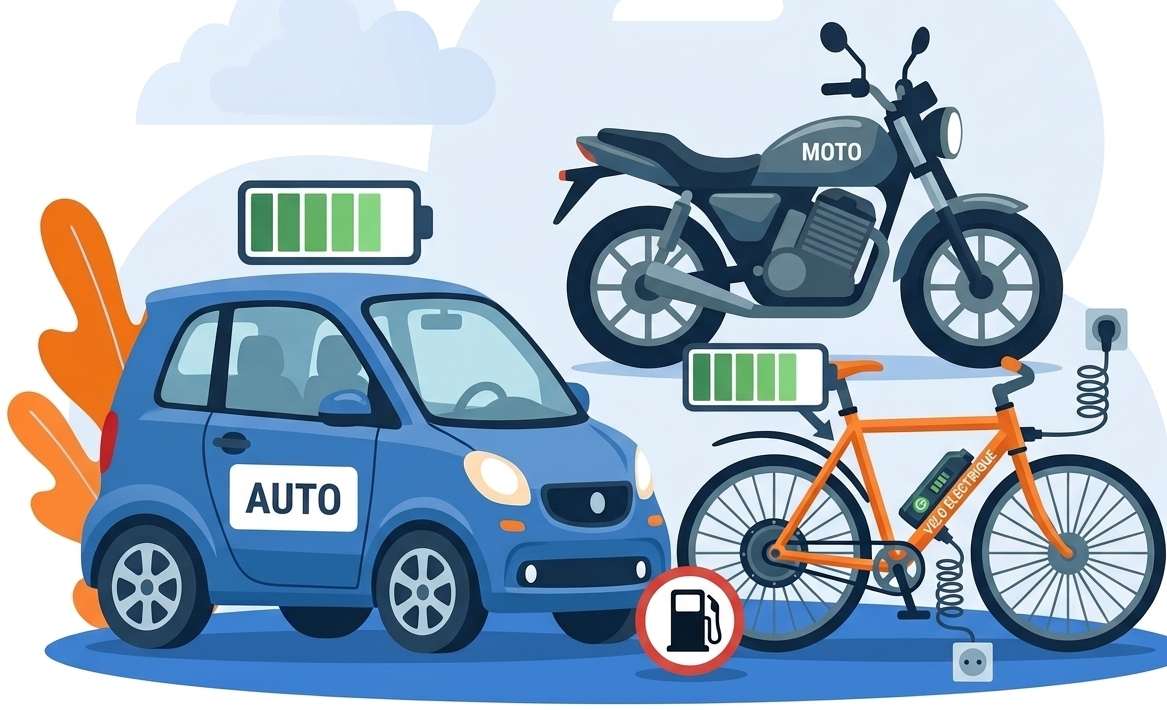 Avto, motor ali električno kolo